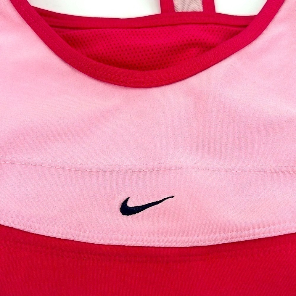 UEC Nike pink & red sports bra. Size small tag cut out - Picture 2 of 7